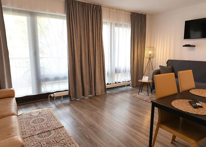 Lejlighed 17-stillvolles 2-zimmer Mit Boxspringbett,wlan,grossem Balkon Mit Gartenblick